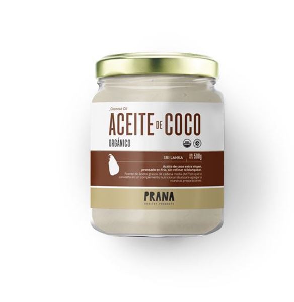 Imagen de ACEITE DE COCO ORGÁNICO PRANA 500ML