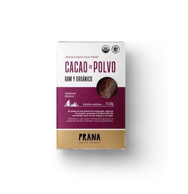 Imagen de CACAO EN POLVO ORGÁNICO PRANA 130g