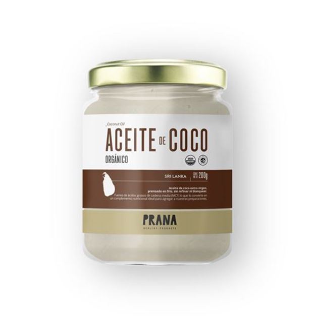 Imagen de ACEITE DE COCO ORGÁNICO PRANA 200ml