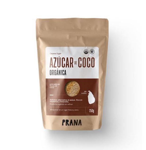 Imagen de AZÚCAR DE COCO ORGÁNICO PRANA 250g