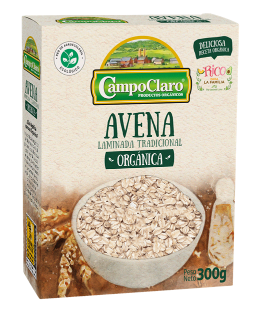 Imagen de AVENA ORGÁNICA CAMPO CLARO 300g