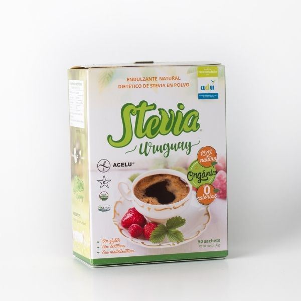 Imagen de STEVIA ORGÁNICA URUGUAY SOBRES x50