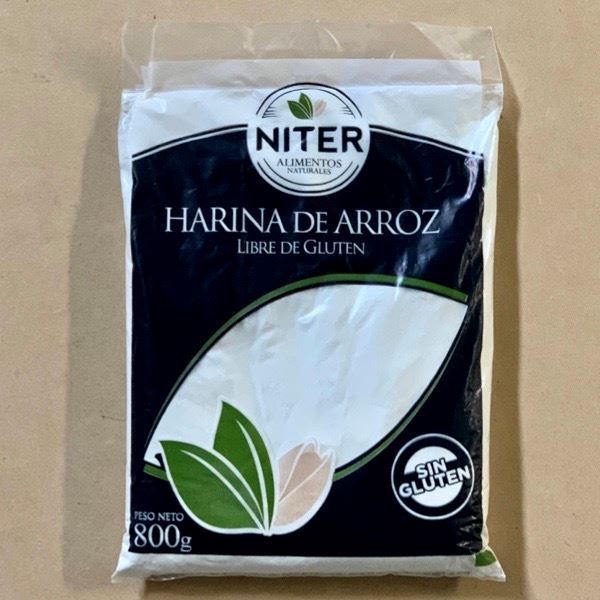 Imagen de HARINA DE ARROZ SIN GLUTEN NITER 800G