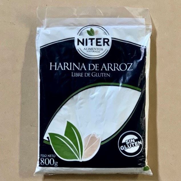 Imagen de HARINA DE ARROZ SIN GLUTEN NITER 800G