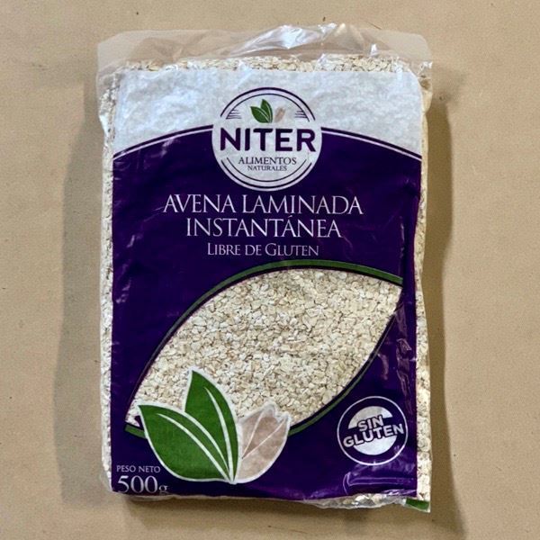 Mercado Verde. AVENA LAMINADA SIN GLUTEN NITER 500G