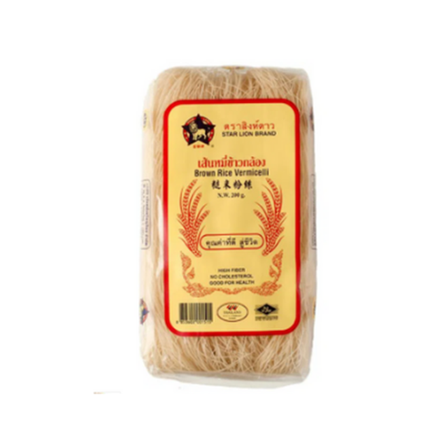 Imagen de FIDEOS DE ARROZ INTEGRAL STAR LION 200g