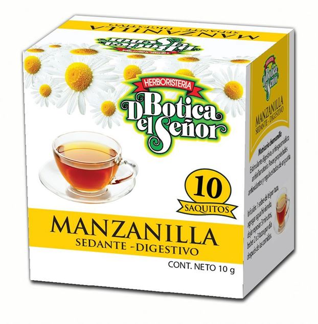 Imagen de TÉ MANZANILLA EN SAQUITOS X10 BOTICA DEL SEÑOR