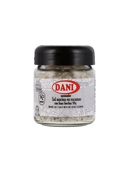 Imagen de Sal marina gruesa  en escamas c/ finas hierbas 90g