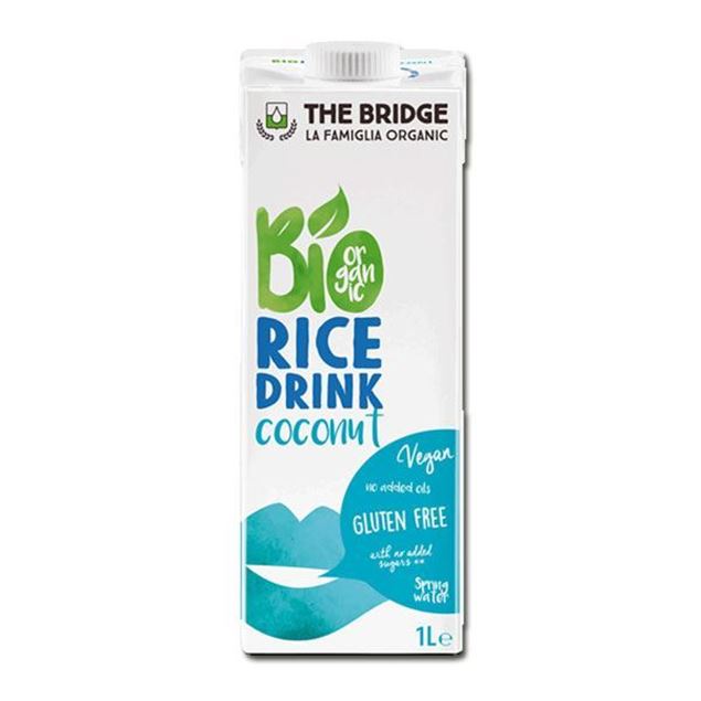 Imagen de LECHE THE BRIDGE ARROZ COCO SIN AZÚCAR GLUTEN FREE