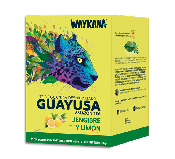 Imagen de TE DE GUAYUSA DE LIMON Y JENGIBRE x20