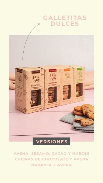 Imagen de GALLETAS DE CACAO Y NUECES SIN GLUTEN - LA PAZ