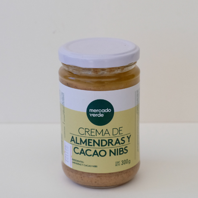 Imagen de CREMA DE ALMENDRAS Y CACAO NIBS 300 G