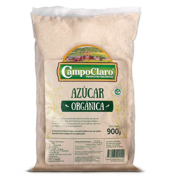 Imagen de AZUCAR ORGÁNICA CAMPO CLARO 900G