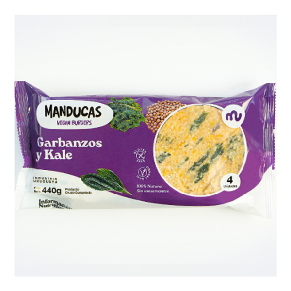 Imagen de HAMBURGUESA MANDUCAS -  GARBANZO Y KALE