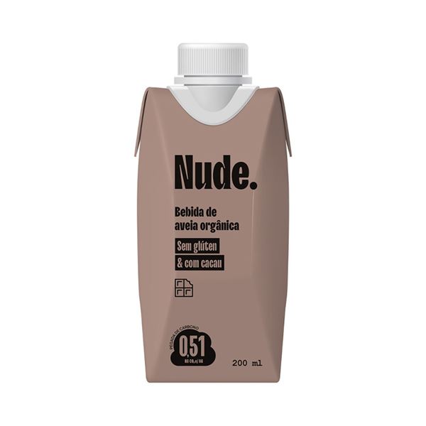 Imagen de LECHE AVENA Y CACAO NUDE 200 ML